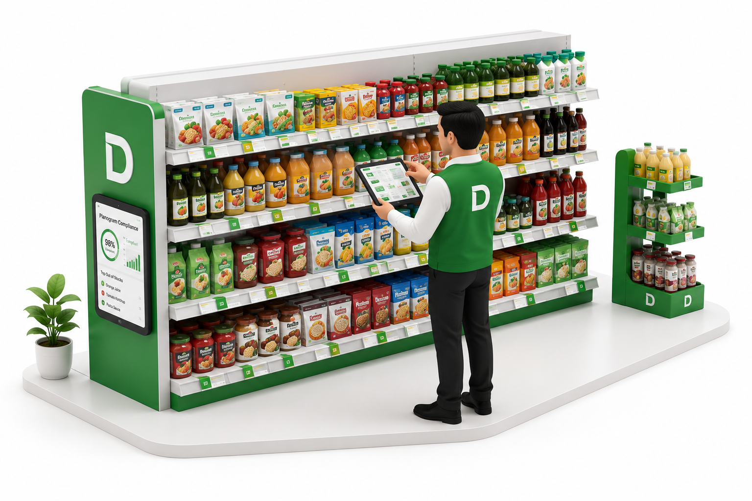 DisTech merchandising in-store execution with planogram compliance
